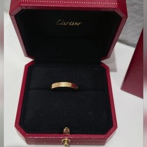 Cartier Yellow Gold Love Ring with Screw Motif